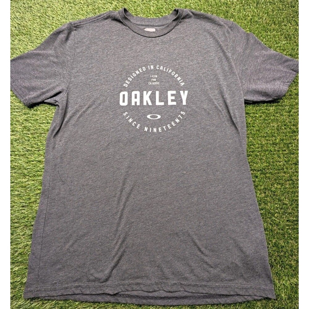 Oakley Designed in California Since 1975 Heather Grey Graphic T-Shirt XL